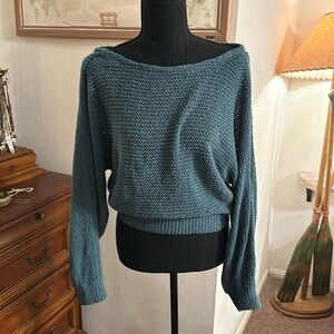 Lightweight, off-shoulder sweater